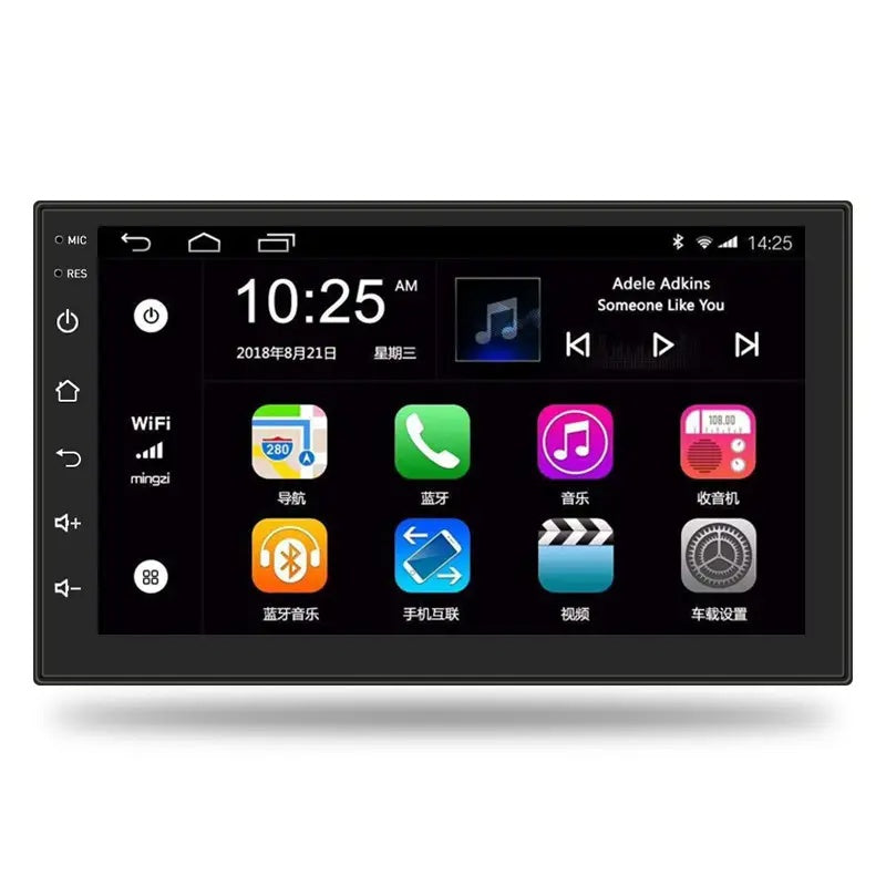 Android Double din car stereo 2+64GB 7" Car Radio Wireless Android Auto & Carplay Android Auto GPS WIFI BT FM RDS Support AHD Camera